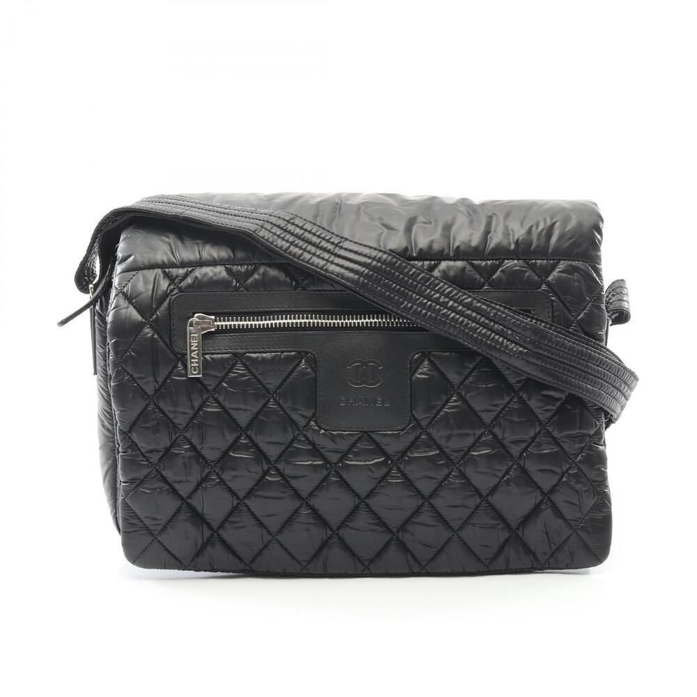 Chanel Coco Cocoon Messenger Bag Shoulder Black